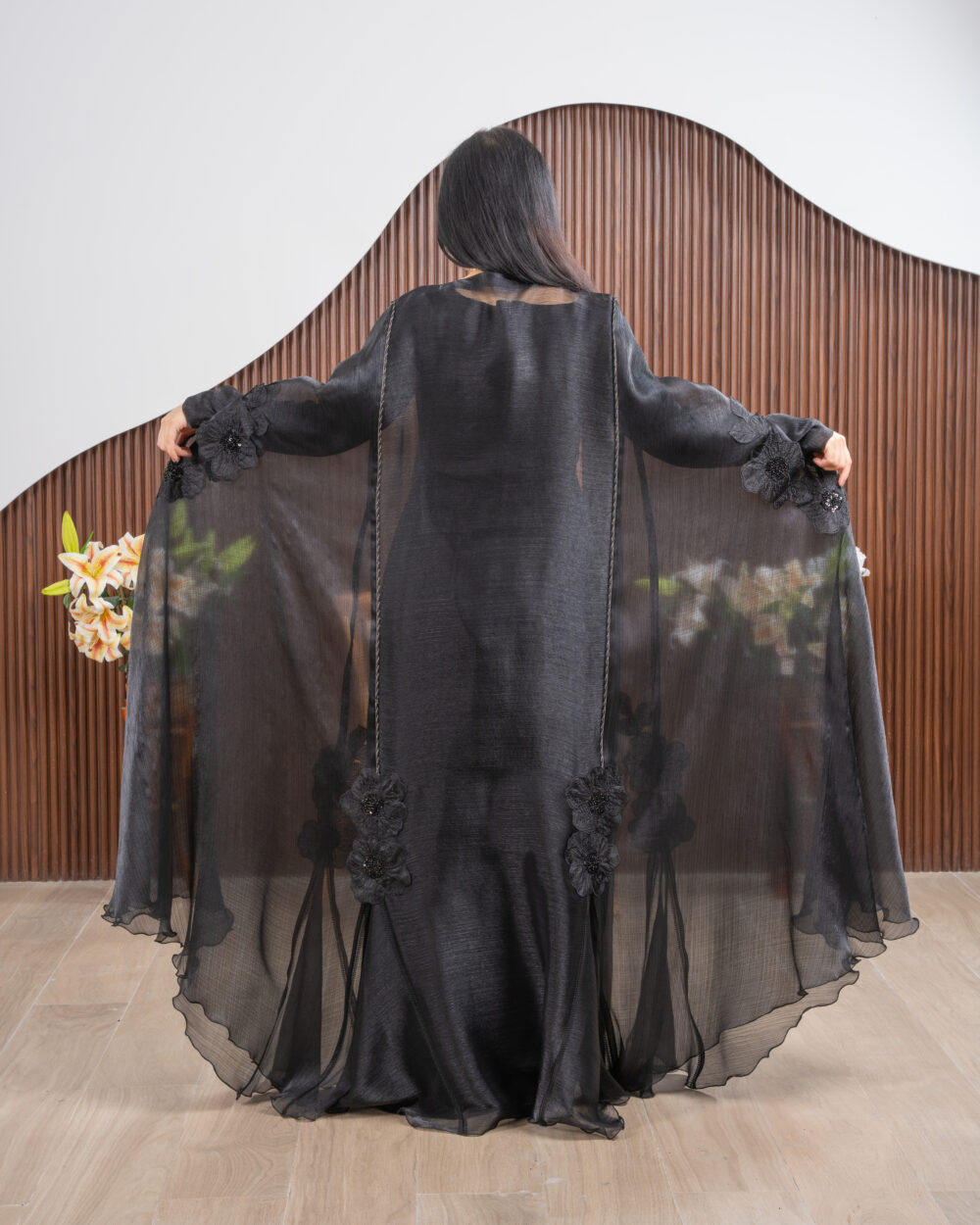 aroosa Abaya black - Image 5