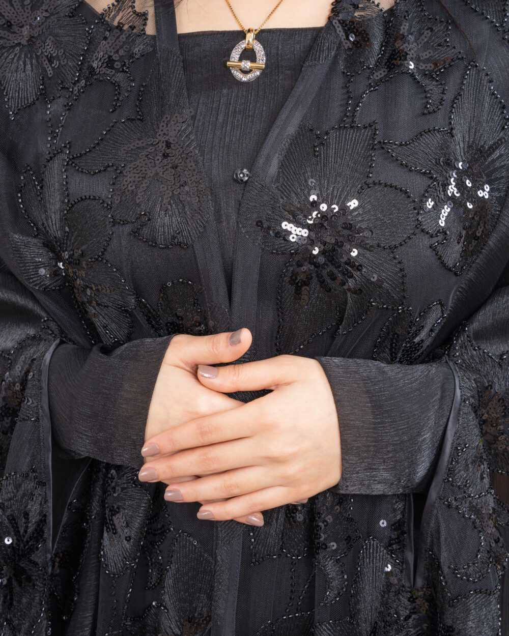 Arusha Wedding Abaya black - Image 2