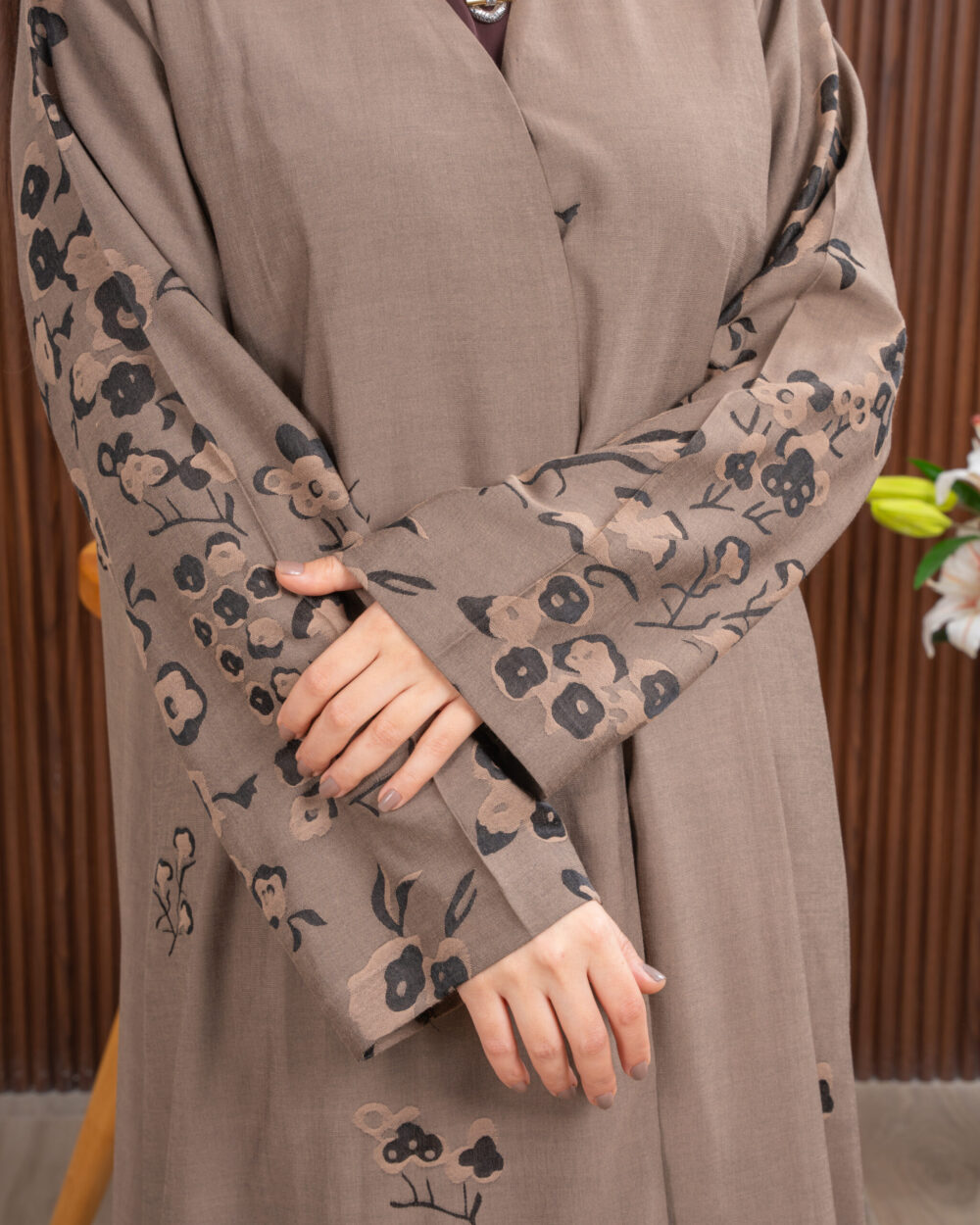 flower  Abaya - Image 2