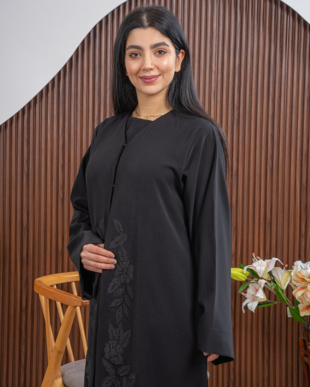 Noora Black Abaya - Image 3