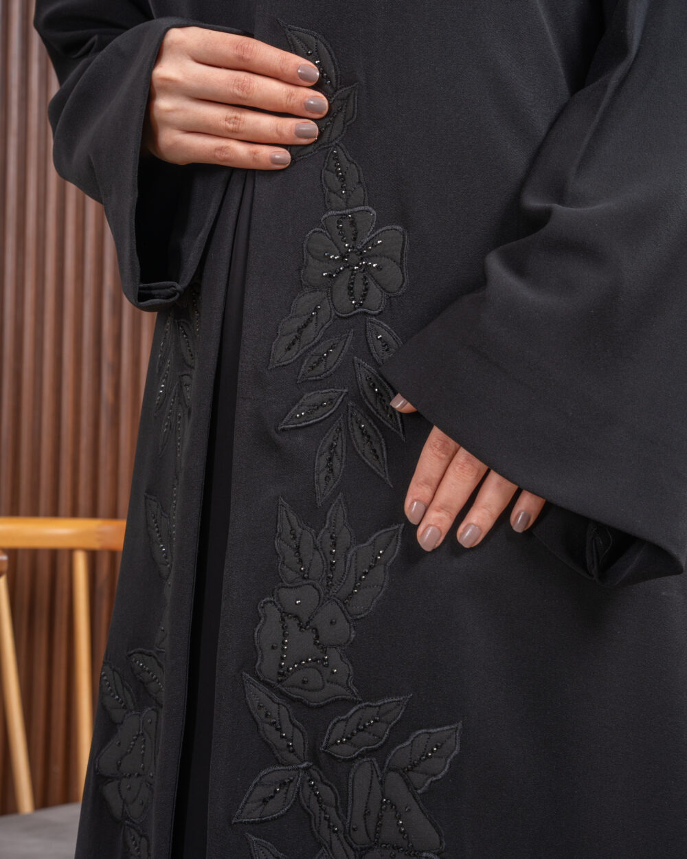 Noora Black Abaya - Image 2