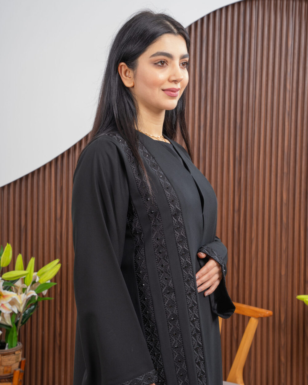 Rusha black abaya - Image 3