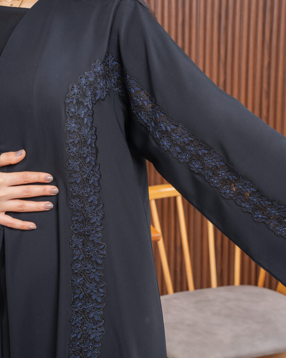 Aya Black Abaya - Image 2