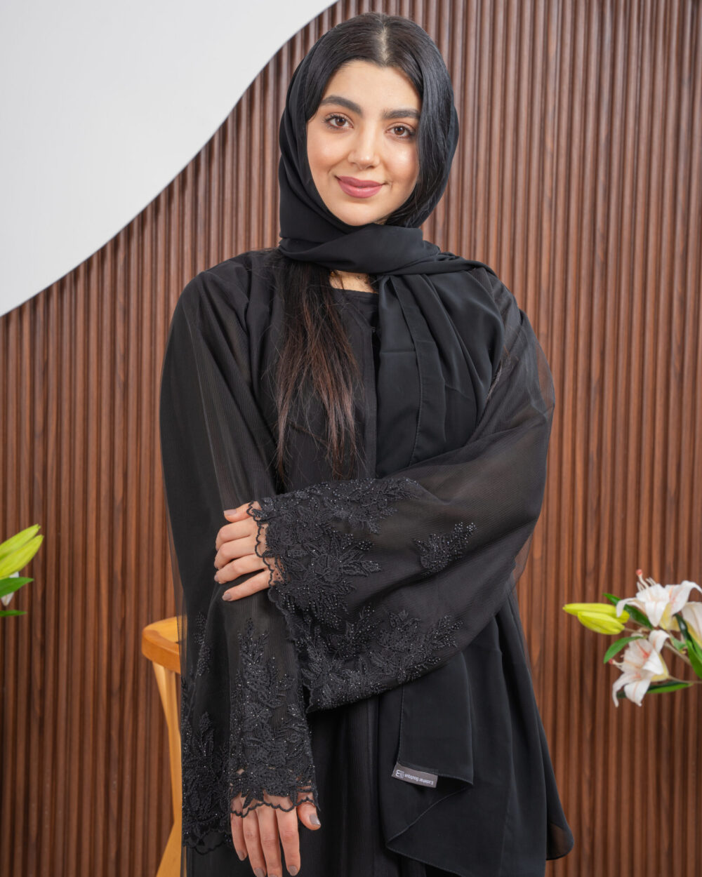 Sunaia Black abaya - Image 2