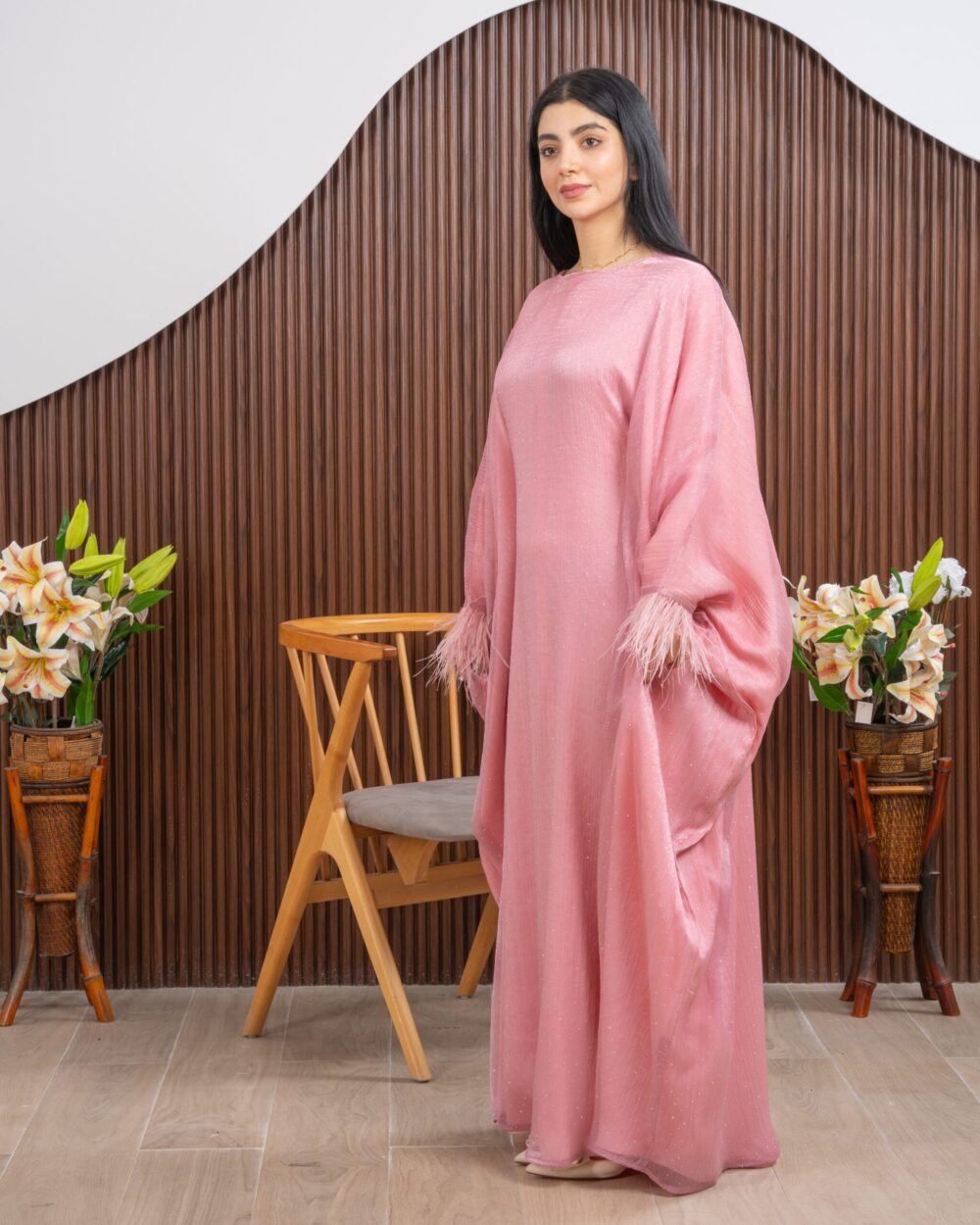 Butterfly Pink Kaftan